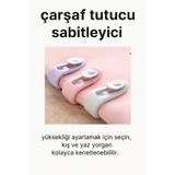 HB LİFE 1 Adet İğnesiz Yorgan ve Çarşaf Tutucu | Çok Amaçlı Perde Sabitleyici Kaydırmaz Nevresim Klipsi Seti
