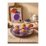 HB LİFE 6lı Silikon Muffin Kalıbı Kek Cupcake Kalıbı Yapışmaz Isıya Dayanıklı Fırın Kalıbı