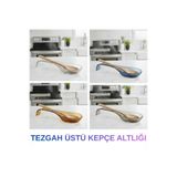 HB LİFE Kepçe Altı Kaşıklık | Pratik Plastik Mutfak Kaşıklığı | Tezgah Üstü Yemek Kepçe Dinlendirme Tabağı