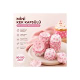HB LİFE Mini Kek/Muffin Kağıdı 90-100 Adet /Yağ Geçirmez/Fırınlık Kapsül