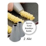 HB LİFE Pratik Tırtıl Kurabiye Kalıbı | Tırtıl Şeklinde Kalıp | Sert Plastik | Kurabiye Kalıbı - 2 Adet