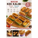 HB LİFE Renkli Mini Baton Kek Kalıbı – Ekler ve Tatlı Pişirme Kalıbı/ sunum kalıbı