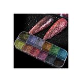 hb tasarım 12'li Glitter Sim Seti Makeup Nail Art Resin Art Kalıcı Oje Protez Tırnak Süsleme Göz Makyajı, HBSUS4TRNAK