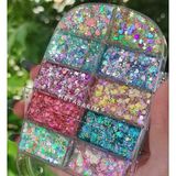 Hb Tasarım Glitter Simli Jel Far -Yüz ve Vücut Simi Palet