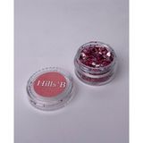 Hb Tasarım Hills’b Pembe Glitter Pul 5ml/5gr Toz Göz Farı ile Uzun Süre Kalıcı Parlak Makyaj