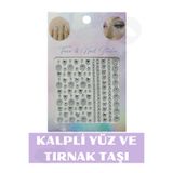 Hb Tasarım Kalpli Tırnak Süsleme Ve Makyaj Taşı - Yüz Ve Vücut Süsleme Sticker Kristal Ve Kalpli Taşlar