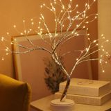Hbaushun 20 inç Masa Üstü Bonsai Ağacı Işığı, 108 LED Peri Işığı Ruh Ağacı, Pil/USB Kumandalı, Dokunmatik Sensör Anahtarları, Yatak Odası Masaüstü Noel Odası Dekoru için Kendin Yap Yapay Ağaç Lambası