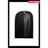 HBG Markt 10 Adet Takım Elbise Askı Kılıfı 63X100 cm - 00-Siyah - Beyaz