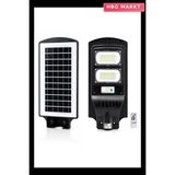 HBG Markt 200W - 6500K Solar - Güneş Enerjili Sokak Lambası - Armatür Sensörlü Bahçe-Balkon-Sokak ARS-348965 (5647) - 0 - Siyah - Standart