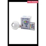 HBG Markt 2ın1-Kumandalı Rgb LED Ampul Bluetooth Hoparlör Müzik Çalar LED-7W Hoparlör - Standart