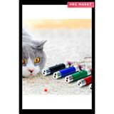 HBG Markt 3 Fonksiyonlu Kırmızı Beyaz Işıklı LED Lazer Kedi Köpek Oyuncak Anahtarlık - 00 Beyaz - Standart