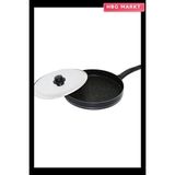 HBG Markt 30CM Metal Kapaklı Balık Tavası - Standart - Ahşap - Siyah