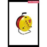 HBG Markt 35 Metre Makaralı Uzatma Kablosu 3x1.5 mm - Ahşap - Bej - Siyah - Standart