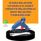 HBG Markt 40W Sıcak Mum Silikon Tabancası 5 Çubuk - Standart - 0 - Siyah - 1 Adet