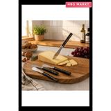 HBG Markt 5 Parça Uzun Kahvaltı Bıçağı Siyah Mermer Desen Saplı 16.5 cm (5647) - 0 - Siyah - Standart