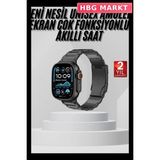HBG Markt Akıllı Saat Gps Nfc Amoled Ekran 3 Kordonlu Sesli Görüşme - 00-Siyah - Beyaz - 35 - 48 mm - Standart