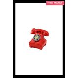 HBG Markt Ankesörlü Telefon Vintage Dekoratif Biblo 12X7.5CM Reçine - Standart - Ahşap - Sarı