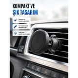 HBG Markt Araç Havalandırma Izgarası Telefon Tutucu Sağlam Klips - Standart - 000-Siyah