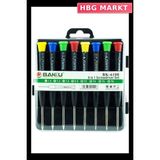HBG Markt Baku BK-6108 Hassas Tornavida Seti 8'li - Standart - 01 - Siyah - Beyaz - Mavi