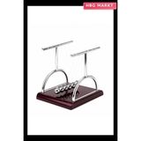 HBG Markt Balance Balls Büyük Newton Metal Denge Topları Masa Üstü - Standart - Ahşap - Sarı