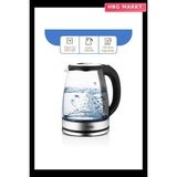 HBG Markt Cam Led'li Kettle 1.8lt Gizli Rezistans Kablosuz 360 Derece 1500W SK-8033 - Beyaz