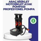 HBG Markt Çok Amaçlı Ayaklı Hava Pompası Bisiklet Top - Sarı