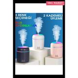 HBG Markt H2O LED Işıklı Mini Oda Hava Nemlendirici Soğuk Buhar Makinesi - Bal Sarısı - Standart