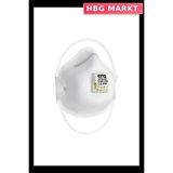 HBG Markt Konik Serisi 6210 Ffp2 Nr D Maske (Ventilli, Beyaz) - Standart - 1 Adet