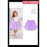 HBG Markt Lila Tütü Etek Kız Çocuk Için Astarlı Prenses Kostümü 3-10 Yaş - Standart - 1 Adet