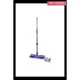HBG Markt Mandallı Yüzey Temizlik Palet Mop M.fiber Paspas - Yedekli Duvar Silme Mop Metal Uzayan SAP=70-107CM- 360° (5647) - Ahşap - Bej - Siyah - Standart
