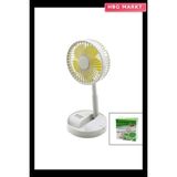 HBG Markt Masa Üstü USB Şarjlı Katlanır Fan 13.6cm Uzayan Ayak 11-16CM Telefonluklu G - Ahşap - Bej - Siyah