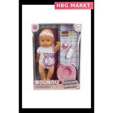HBG Markt Mey Ithalat® 2030121 Boubou Altını Islatan ve Konuşan Bebek Seti 30 cm - Standart