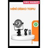 HBG Markt Mey Ithalat® 3 Renk 7 Mod Döner Disko Topu Işık - 0,5 W - Beyaz