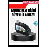 HBG Markt Mey Ithalat® Alarm Disk Fren Kilidi Paslanmaz Çelik Motosiklet Scooter Bisiklet - Standart
