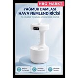 HBG Markt Mey Ithalat® Anti Yerçekimi Su Damlası Hava Nemlendirici 800 ml Ultrasonik Aroma Difüzör - Bal Sarısı - Standart
