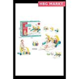 HBG Markt Mey Ithalat® BIB6015 -Piyanolu 2 In 1 Bebek Yürüteci ve Tavşan Desenli Mavi Oyun Halısı - Standart