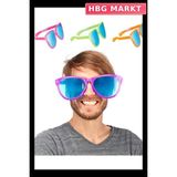 HBG Markt Mey Ithalat® Büyük Parti Gözlüğü Rengarenk 12 Adet 27X9 cm - Standart - 1 Adet