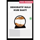 HBG Markt Mey Ithalat® Dekoratif Kum Saati – Şık Masa Üstü Aksesuar, Dayanıklı Malzeme, Modern ve Klasik Tasarım - 02-Sarı - Standart