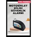 HBG Markt Mey Ithalat® Ekonomik Alarm Disk Kilidi Motosiklet Scooter Bisiklet Güvenlik - Standart