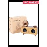 HBG Markt Mey Ithalat® Gramafon Radyo Bluetooth Hoparlör Nostaljik Radyo Fm Radyo - Altın Sarısı