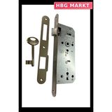 HBG Markt Mey Ithalat® Kale Oval 151 R 40 mm Nikel Oda Kapı Kilidi - Standart