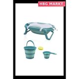 HBG Markt Mey Ithalat® katlanır Banyo 5'li Küvet Seti 596 Turkuaz - Standart