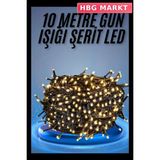 HBG Markt Mey Ithalat® LED Işık Ağaç Süsleme Ampüllü Dekoratif Aydınlatma 10 Metre Gün Işığı - 00-Siyah - Beyaz - Standart