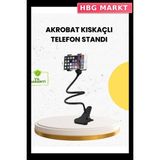 HBG Markt Mey Ithalat® Masa ve Araç Içi Kullanıma Uygun Akrobat Telefon Tutucu - Standart - 000-Siyah