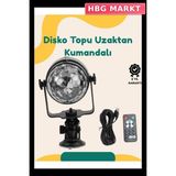 HBG Markt Mey Ithalat® Müzik Ritmine Uyumlu 7 Modlu Renkli Disko Topu Işığı - 0,5 W - Beyaz