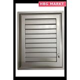 HBG Markt Mey Ithalat® Plastik Menfez 65X65 Gümüş Banyo Wc Havalandırma - Standart