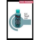 HBG Markt Mey Ithalat® Rich Multi Surface 2288 Gri Yeşil Akrilik Boya 120 cc - Standart - 00-Siyah - Beyaz