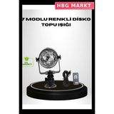 HBG Markt Mey Ithalat® Ritme Duyarlı LED Disko Topu – Renkli Işık Gösterili Parti Lambası - 0,5 W - Açık Sarı