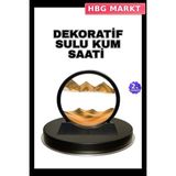 HBG Markt Mey Ithalat® Şeffaf Dekoratif Kum Saati – Dayanıklı Gövde, Minimalist Stil, Masa ve Vitrin Aksesuarı - 02-Sarı - Standart
