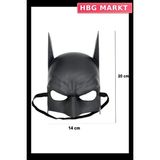 HBG Markt Mey Ithalat® Siyah Renk Çocuk Boy Arkadan Lastikli Maske 20X14 cm - Standart - 1 Adet
